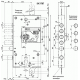 Замок врізний Mottura 54.J797 D правобічний