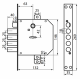 Замок врізний Mottura 89.723 Правий (10610)