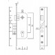 Замок для дверей врізний SIBA 10038/М 62/40 мм полірована латунь