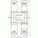 Петля скрытая TECTUS TE 340 3D SIMONSWERK F1 (окраш.SW124) хром матовый, до 80 кг