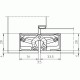 Петля скрытая TECTUS TE 340 3D SIMONSWERK F1 (окраш.SW124) хром матовый, до 80 кг