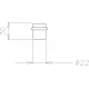 Дверний обмежувач (стопор) підлоговий, гумовий Tupai 1699