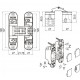 Дверна прихована петля ( врізна ) Koblenz Kubica K2700 CS DXSX Хром матовий