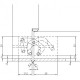 Дверна прихована петля ( врізна ) Anselmi AN 172 3D до 80 кг 014 Хром матовий
