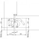 Дверна прихована петля ( врізна ) Anselmi AN 172 3D до 80 кг 014 Хром матовий