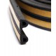 Ущільнювач гумовий з самоклеючою стрічкою SANOK P 9x5.5мм 100м чорний (SD-39)
