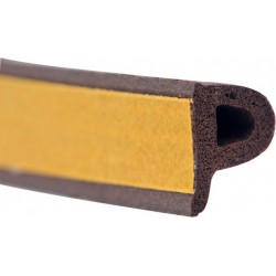 Ущільнювач гумовий з самоклеючою стрічкою SANOK P 9x5.5мм 100м коричневий (SD-39)