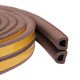 Ущільнювач гумовий з самоклеючою стрічкою SANOK D 12х10мм 50м коричневий (SD-54)