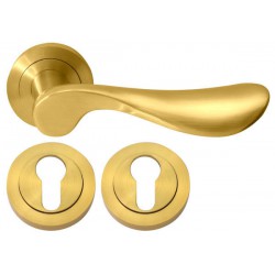Дверна ручка RDA Lira з накладками під ключ золото (11217)