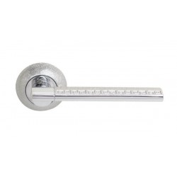 Дверна ручка Firenze Solara хром/матове срібло R ф/з (36388)