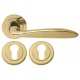 Дверна ручка RDA Stella з накладками під ключ титанове золото (11213)