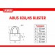 Замок навісний ABUS 828/45 Blister 3 кл