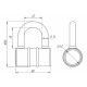 Замок навісний ASPECT Premium ЗН-С-80-А