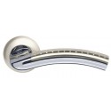 Ручка раздельная Armadillo (Армадилло) Libra LD26-1SN/CP-3 матовый никель/хром TECH (кв. 8х140)