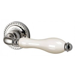 Ручка раздельная Armadillo (Армадилло) Silvia CL1 SILVER-925/LWP-109 Серебро 925/беж фарфор