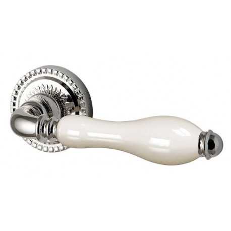 Ручка раздельная Armadillo (Армадилло) Silvia CL1 SILVER-925/LWP-109 Серебро 925/беж фарфор
