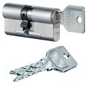 Evva 3KS 92mm 46*46 ключ-ключ (латунь,никель)