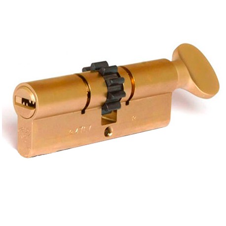 Механизм цилиндровый Mul-T-Lock 7х7 (38*33) ключ вертушка шестеренка (никель)