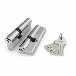 Цилиндровый механизм Fuaro (Фуаро) 100 CA 90 mm (40+10+40) CP хром 5 кл.