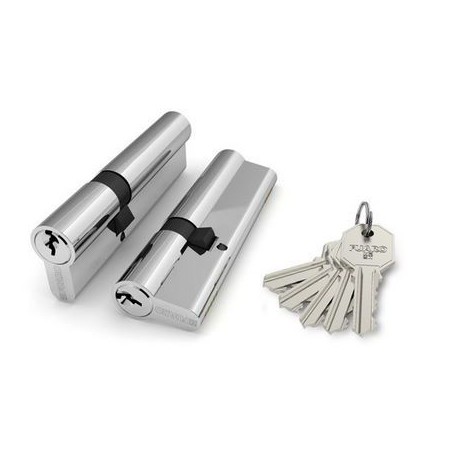 Цилиндровый механизм Fuaro (Фуаро) 100 CA 90 mm (40+10+40) CP хром 5 кл.