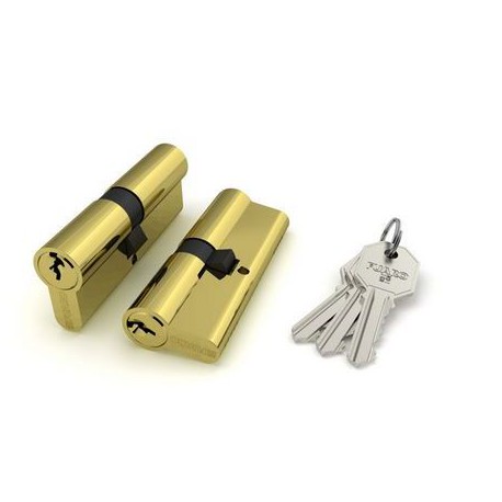Цилиндровый механизм Fuaro (Фуаро) 100 CA 80 mm (35+10+35) PB латунь 5 кл.