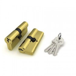 Цилиндровый механизм Fuaro (Фуаро) 100 CA 62 mm (26+10+26) PB латунь 3 кл.