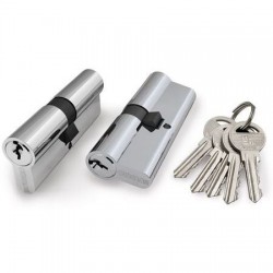 Цилиндровый механизм Fuaro (Фуаро) 100 ZA 90 mm (40+10+40) CP хром 5 кл.