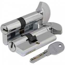 Цилиндровый механизм Fuaro (Фуаро) 100 DM/RC 80 mm (35+10+35) CP хром