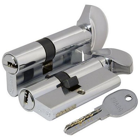Цилиндровый механизм Fuaro (Фуаро) 100 DM/RC 80 mm (35+10+35) CP хром