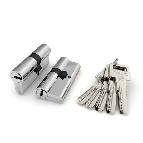 Цилиндровый механизм Fuaro (Фуаро) R600/60 mm (25+10+25) CP хром 5 кл.