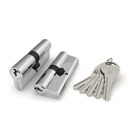 Цилиндровый механизм Fuaro (Фуаро) R300/70 mm-BL (30+10+30) CP хром 5 кл. БЛИСТЕР