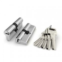 Цилиндровый механизм Fuaro (Фуаро) R600/80 mm-BL (35+10+35) CP хром 5 кл. БЛИСТЕР