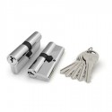 Цилиндровый механизм Fuaro (Фуаро) R300/60 mm-BL (25+10+25) CP хром 5 кл. БЛИСТЕР