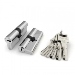 Цилиндровый механизм Fuaro (Фуаро) R600/80 mm (35+10+35) CP хром 5 кл.