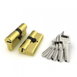 Цилиндровый механизм Fuaro (Фуаро) R600/70 mm (30+10+30) BBP латунь 5 кл.