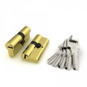 Цилиндровый механизм Fuaro (Фуаро) R600/70 mm (30+10+30) BBP латунь 5 кл.