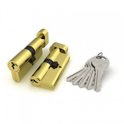 Цилиндровый механизм Fuaro (Фуаро) с вертушкой R302/70 mm (30+10+30) BBP латунь 5 кл.