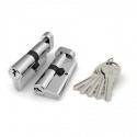 Цилиндровый механизм Fuaro (Фуаро) с вертушкой R302/70 mm (30+10+30) CP хром 5 кл.