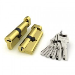 Цилиндровый механизм Fuaro (Фуаро) с вертушкой R602/90 mm (40+10+40) BBP латунь 5 кл.