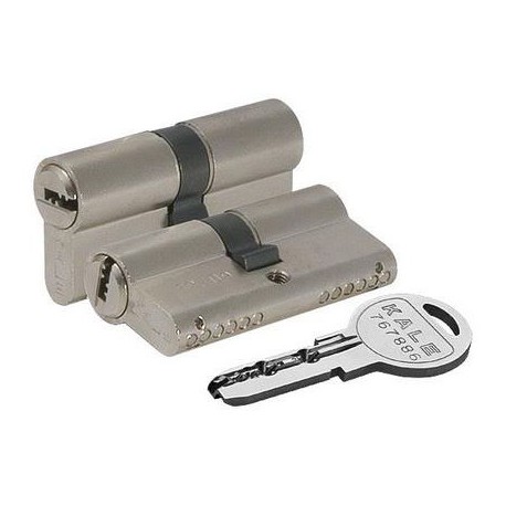 Цилиндровый механизм Kale kilit (Кале килит) 164 SN/62 (26+10+26) mm никель 5 кл.