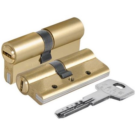 Цилиндровый механизм Kale kilit (Кале килит) 164 DBN-E/80 (40*40) mm латунь 5 кл.