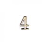 Номер на двері з цинку Larvij цифра 4 антик бронза (LNZ4 AB 4)