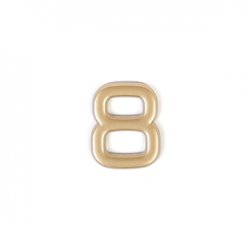 Номер пластиковий на двері Larvij цифра 8 матове золото (LNP4MG8)