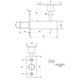 Засувка APECS FL-0360-CR (торцева)