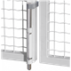 Стардартна вертикальна засув зі стрижнем зі сталі гарячої оцинковки Locinox RAL 9010 VSF-9010