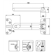Ланцюжок дверна / обмежувач відкривання дверей AMIG мод.2 (8059)
