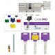 Циліндр MUL-T-LOCK DIN_KT XP MTL400/ClassicPro 105 NST 45x60T TO_NST CAM30 3KEY DND3D_PURPLE_INS 4867 BOX_S (MTL7000017746)