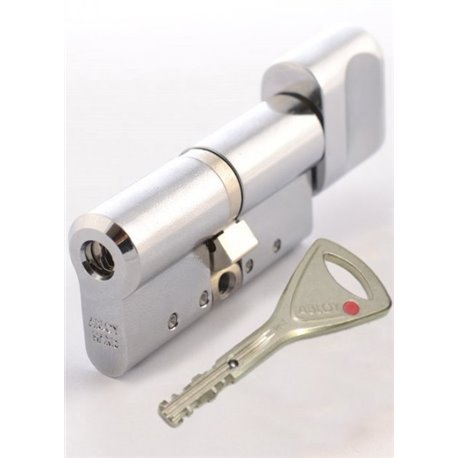 Циліндр Abloy Protec2 HARD 108 мм (57х51Т) ключ/тумблер матовий хром