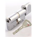 Циліндр Abloy Protec2 HARD 108 мм (57х51Т) ключ/тумблер матовий хром