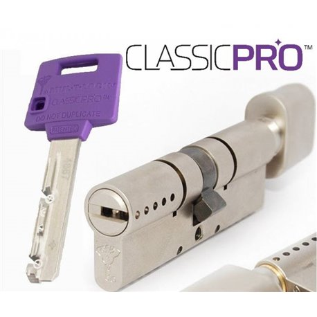 Циліндр Mul-T-Lock MTL400/ClassicPro 75мм (35х40Т) ключ/тумблер нікель-сатин 5 ключів